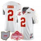 Emeka Egbuka Jersey #2 Ohio State National Champions 2025 Patch White