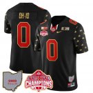 OH-IO Jersey #0 Ohio State National Champions 2025 Patch Black Limited