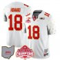 Will Howard Jersey #18 Ohio State National Champions 2025 Patch White