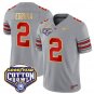 Emeka Egbuka Jersey #2 Ohio State 'Heritage Stripe' Cotton Bowl Gray