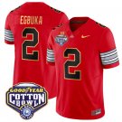 Emeka Egbuka Jersey #2 Ohio State 'Heritage Stripe' Cotton Bowl Red
