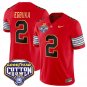Emeka Egbuka Jersey #2 Ohio State 'Heritage Stripe' Cotton Bowl Red