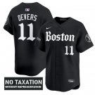Rafael Devers Jersey #11 Boston Red Sox Retro Newspaper Edition Vapor Premier Limited Stitched Black