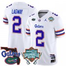 DJ Lagway Jersey #2 Florida Gators 2025 Gasparilla Bowl Patch White