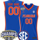 Custom Florida Gators Jersey 2025 SEC Champions Stitched Royal