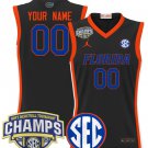 Custom Florida Gators Jersey 2025 SEC Champions Stitched Black