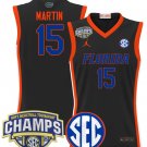 Alijah Martin Jersey #15 Florida Gators 2025 SEC Champions Stitched Black