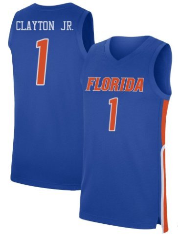 Walter Clayton Jr. Jersey #1 Florida Gators Replica NCAA Basketball Royal Stitched