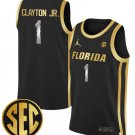 Walter Clayton Jr Jersey #1 Florida Gators Swingman Basketball Stitched Black Gold
