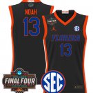 Joakim Noah Jersey #13 Florida Gators 2025 Final Four Patch Stitched Black