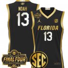 Joakim Noah Jersey #13 Florida Gators 2025 Final Four Patch Stitched Black Gold