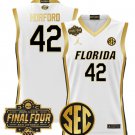 Al Horford Jersey #42 Florida Gators 2025 Final Four Patch Stitched White Gold