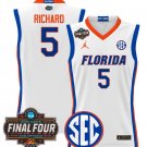 Will Richard Jersey #5 Florida Gators 2025 Final Four Patch Stitched White