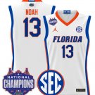 Joakim Noah Jersey #13 Florida Gators 2025 National Champions Patch White