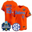 Reagan Walsh Jersey #15 Florida Gators Softball 2025 World Series Stitched Orange