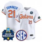 Taylor Shumaker Jersey #21 Florida Gators Softball 2025 World Series Stitched White Limited