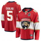 Aaron Ekblad 5 Florida Panthers 2025 Stanley Cup Final Home Breakaway Men Jersey Red