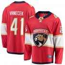 Vitek Vanecek 41 Florida Panthers 2025 Breakaway Player Men Jersey Red