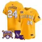 Anthony Eyanson Jersey #24 LSU Tigers 2025 World Series Champions Stitched Gold