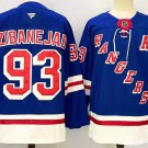 Men’s Mika Zibanejad Jersey #93 New York Rangers Blue Home Stitched