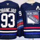 Men’s Mika Zibanejad Jersey #93 New York Rangers Navy Alternate Stitched