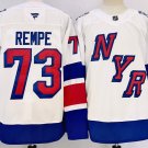 Men’s Matt Rempe Jersey #73 New York Rangers White Alternate Stitched