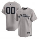 Custom New York Yankees Gray Jersey Name and Number All Stitched