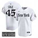 Gerrit Cole Jersey #45 New York Yankees Gothic Legacy Edition Vapor Premier Stitched White