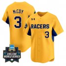 Jackson McCoy Jersey #3 Murray State Racers 2025 World Series Stitched Gold