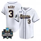 Dustin Mercer Jersey #10 Murray State Racers 2025 World Series Stitched White