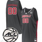 Custom Louisville Cardinals Jersey College Basketball Stiched Retro Grey