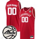 Custom Louisville Cardinals Jersey College Basketball Stiched Retro Red
