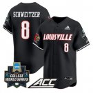 Jake Schweitzer Jersey #8 Louisville Cardinals 2025 World Series Black