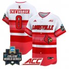 Jake Schweitzer Jersey #8 Louisville Cardinals 2025 World Series Gradient