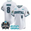Dean Mihos Jersey #8 Coastal Carolina Chanticleers 2025 World Series Stripe