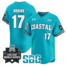 Caden Bodine Jersey #17 Coastal Carolina Chanticleers 2025 World Series Teal