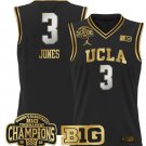 Women's Londynn Jones Jersey #3 UCLA Bruins 2025 Champions Basketball Black Gold