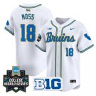 Wylan Moss Jersey #18 UCLA Bruins 2025 World Series Stitched White