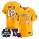 Todd Walker Jersey #12 LSU Tigers 2025 World Series Stitched Gold