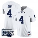 Kalen King #4 Penn State Nittany Lions Football Jersey - Pennsylvania Map White
