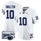 Nick Singleton #10 Penn State Nittany Lions Football Jersey - Pennsylvania Map White