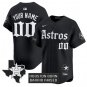 Custom Houston Astros Jersey Gothic Edition Vapor Premier Limited Stitched Black