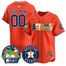 Custom Houston Astros Orbit Jersey Name, Number Vapor Premier Stitched Orange