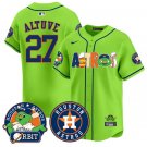José Altuve Jersey #27 Houston Astros Orbit Vapor Premier Limited Stitched Green