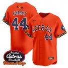 Yordan Álvarez Jersey #44 Houston Astros x El Tiempo Cantina Vapor Premier Limited Stitched Orange
