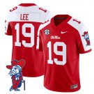 Cayden Lee #19 Red Alternate Jersey Ole Miss Rebels 2025 All Stitched