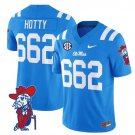 Hotty 662 Powder Blue Jersey Ole Miss Rebels 2025 All Stitched