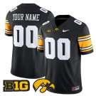 Custom Black Jersey Iowa Hawkeyes 2025 All Stitched