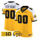 Custom Gold Alternate Jersey Iowa Hawkeyes 2025 All Stitched