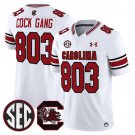 Cock Gang 803 White Jersey South Carolina Gamecocks 2025 All Stitched